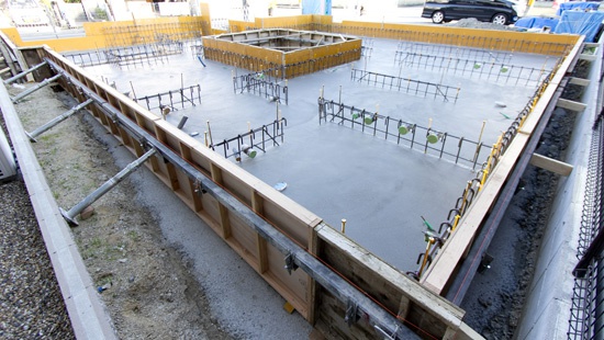 ベタ基礎ベースコンクリート